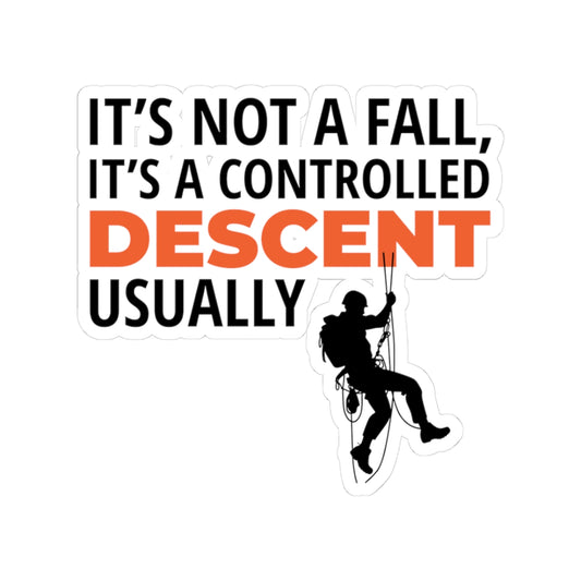 Rope Access Technician Sticker - Controlled Descent Vinyl Decal for Climbers & Pros