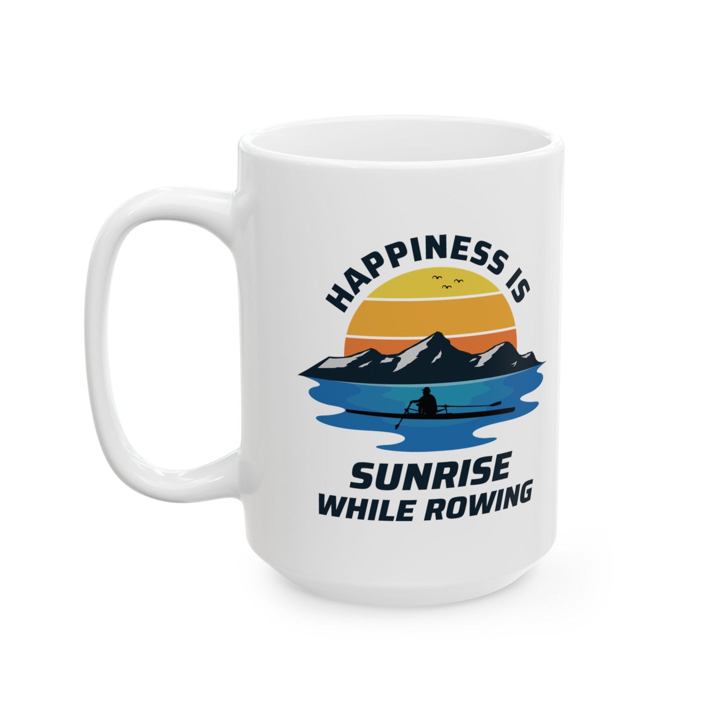 Rowing Mug Morning Rower Sunrise Water Sport Lake Adventure