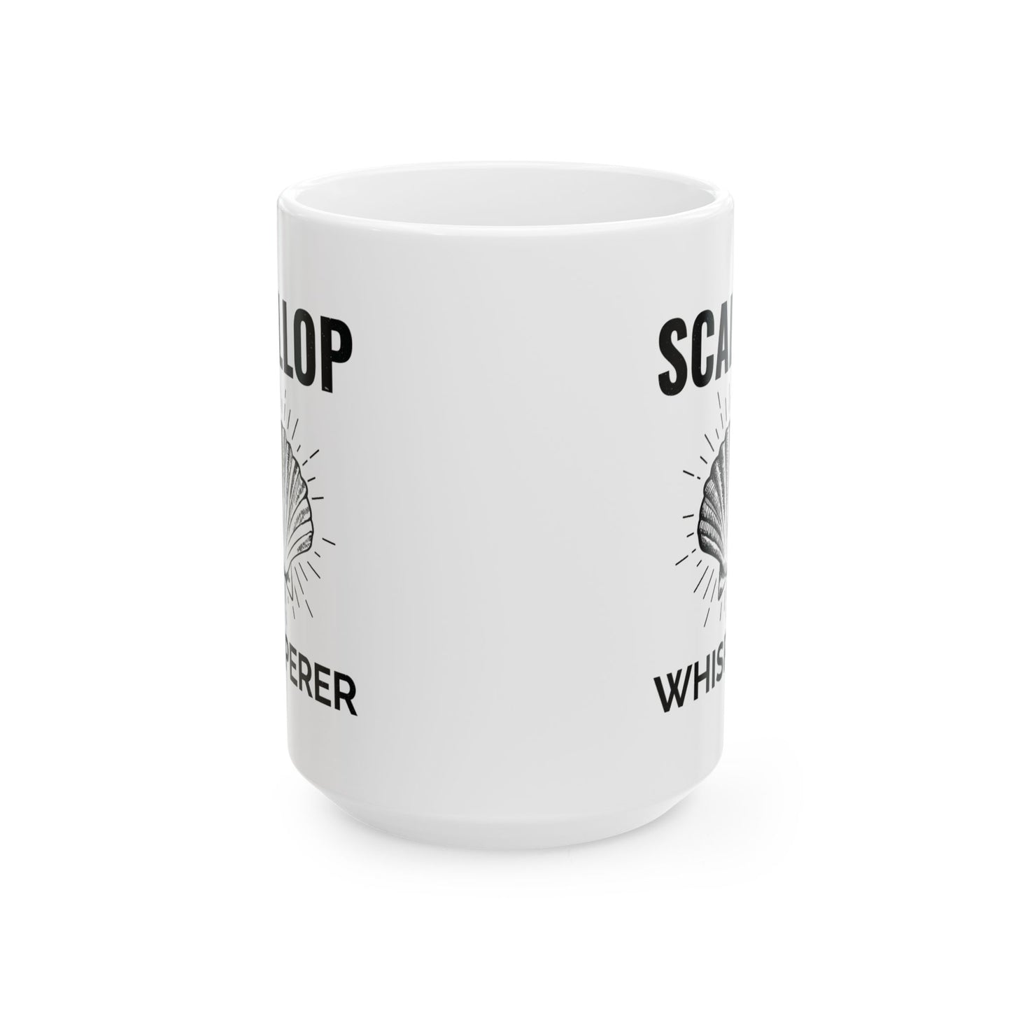Scallop Whisperer Mug, Ocean Lover, Seashell Fan