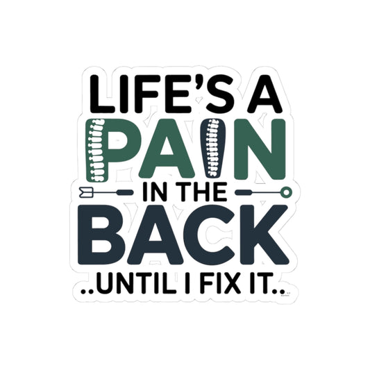 Funny Chiropractor Sticker - Chiropractic Humor Vinyl Decal for Chiropractors, Patients, and Chiropractor Offices