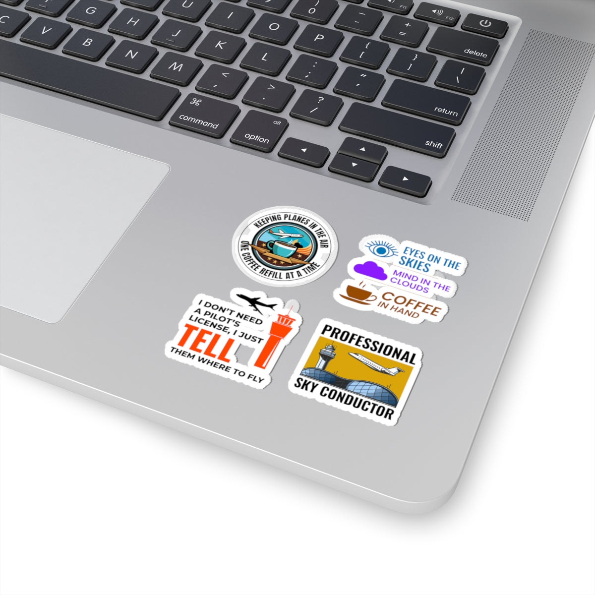 Air Traffic Controller Sticker Pack – 4 PCS Funny Sky Conductor Stickers for ATC Professionals & Aviation Lovers
