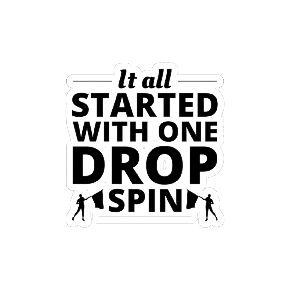 Color Guard Sticker Vinyl – Inspirational Design for Performers and Fans