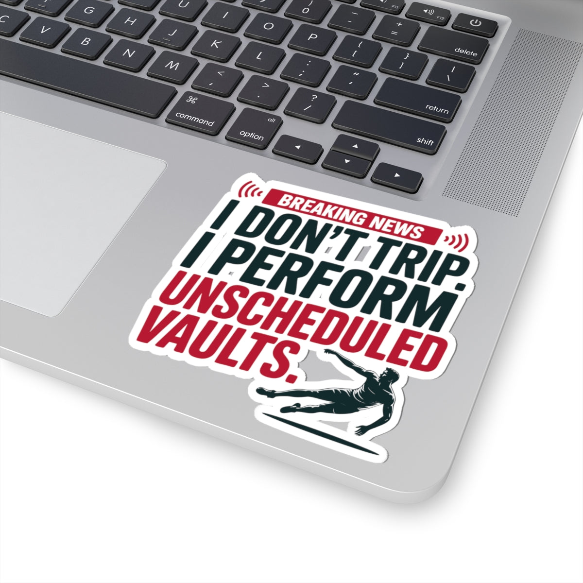 Pole Vault Sticker Funny Track & Field Decal – Humorous Vaulting Quote for Pole Vaulter Athlete Runner Sprinter