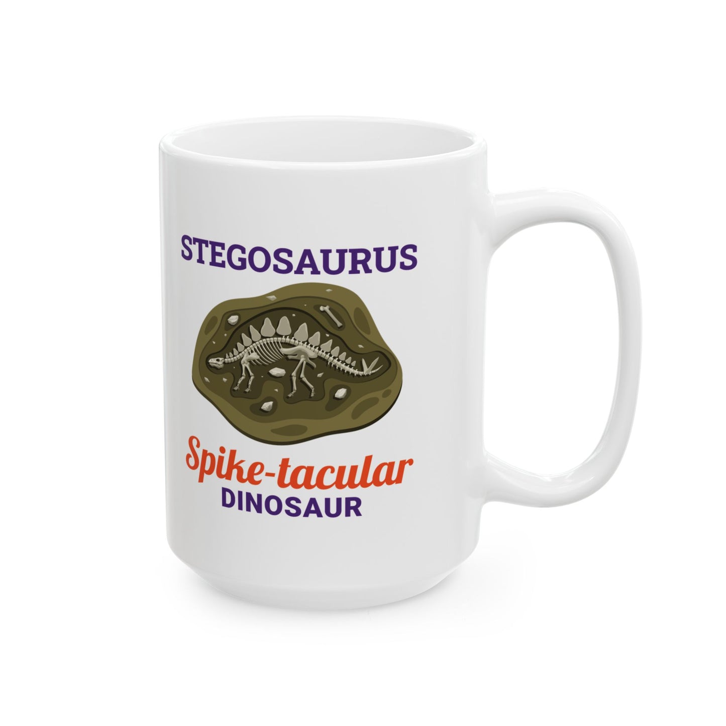 Stegosaurus Dinosaur Fossil Mug - Spike-tacular Design