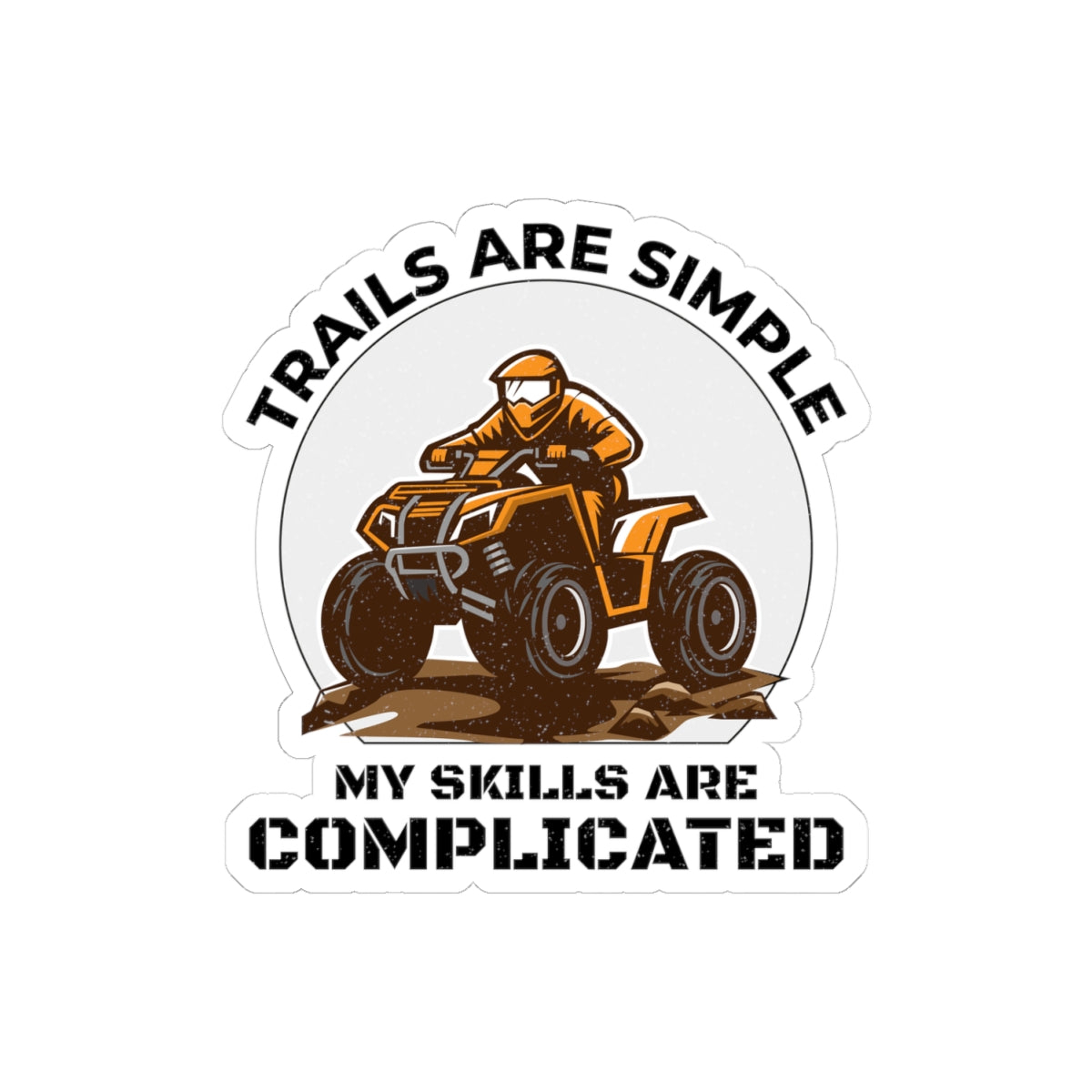 ATV Sticker Vinyl Quad Bike Motocross Racing | Off-Road Adventure Decal for Dirt Riders