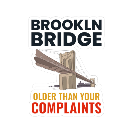 Brooklyn Bridge New York Sticker - NYC Landmark Vinyl Decal for Urban Explorers and City Lovers