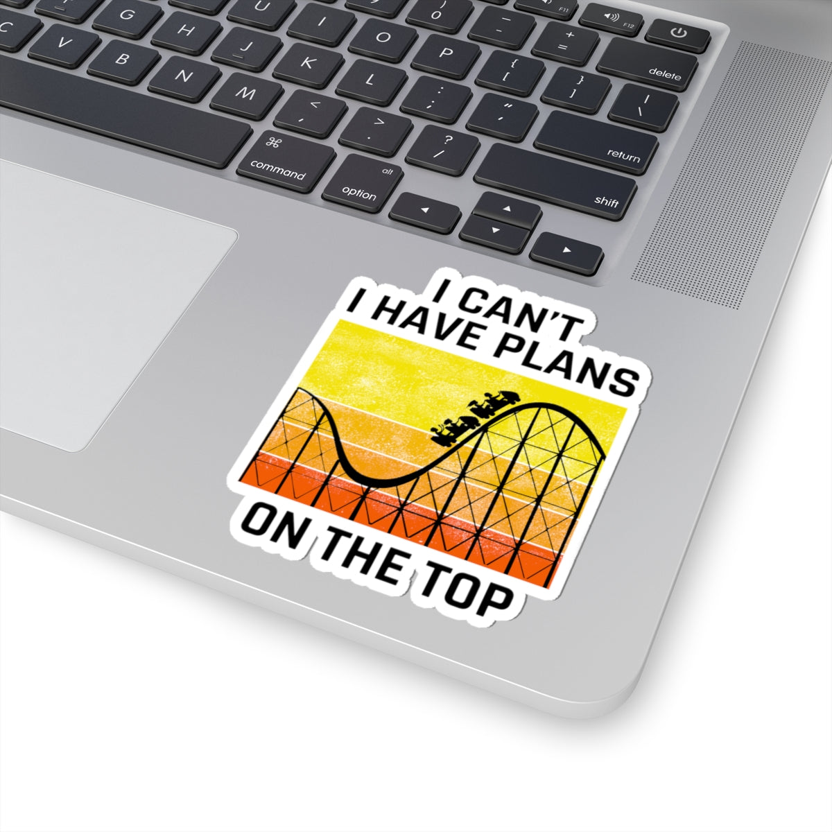 Roller Coaster Thrill Sticker - Amusement Park Vinyl Decal for Ride Enthusiasts & Adventure Seekers