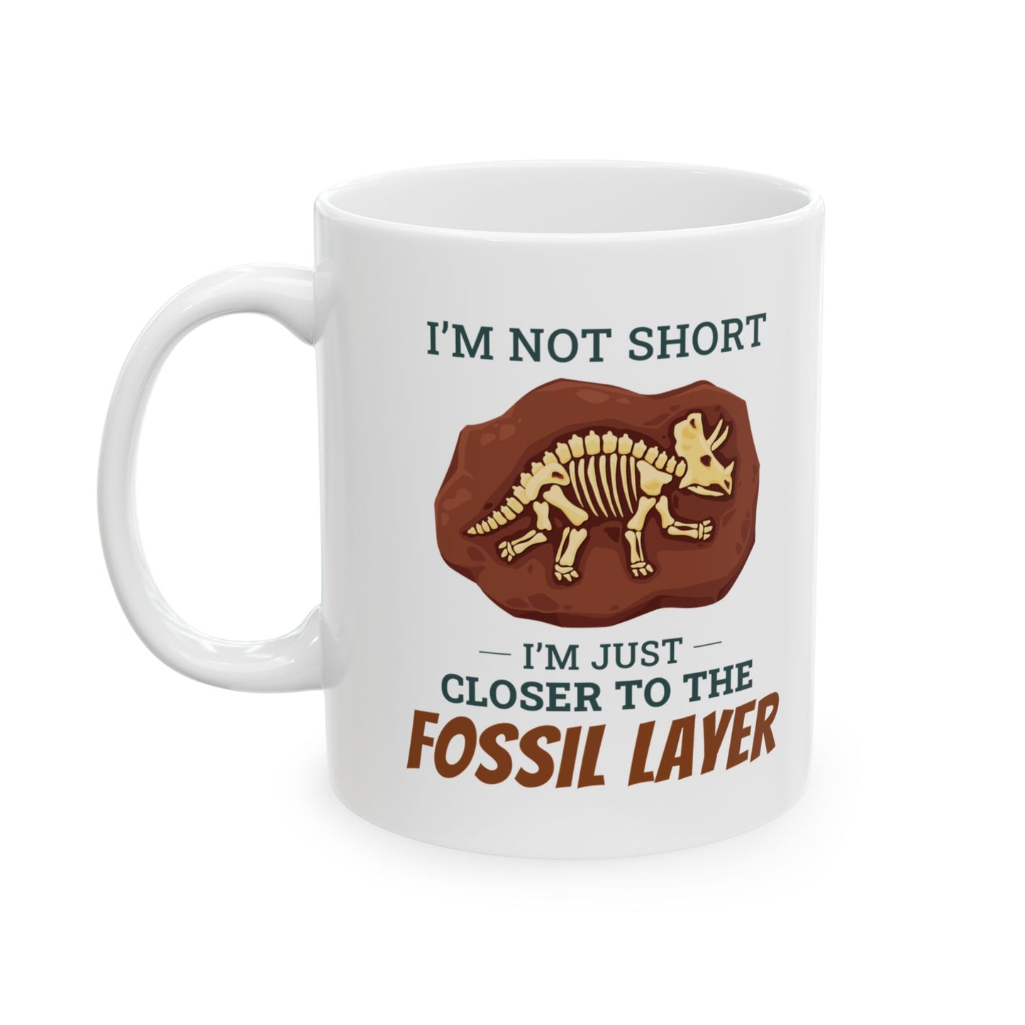 Dinosaur Fossil Mug - Closer to the Fossil Layer Design