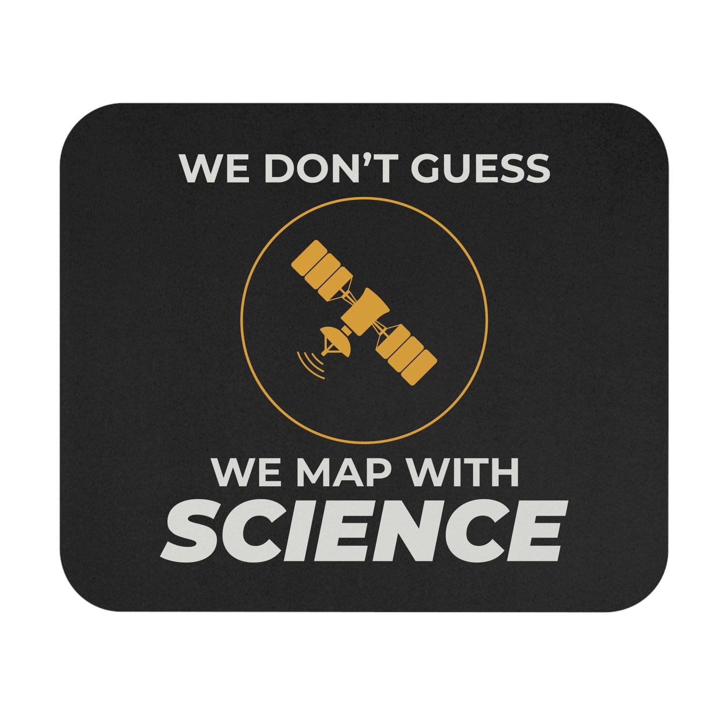 Scientific Mapping Mouse Pad - GIS Precision Joke Non-Slip Rubber Base for Analysts & Researchers
