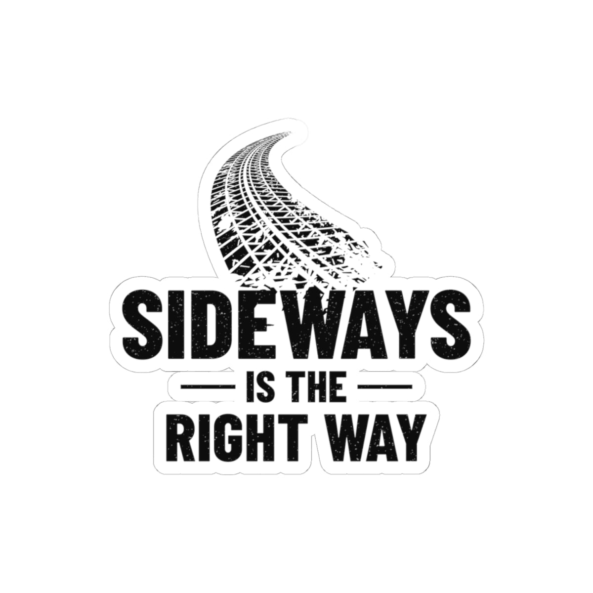 Drifting Drift Racing Sticker Vinyl Motorsport | Sideways Track Decal for Racers & Motorsport Fans