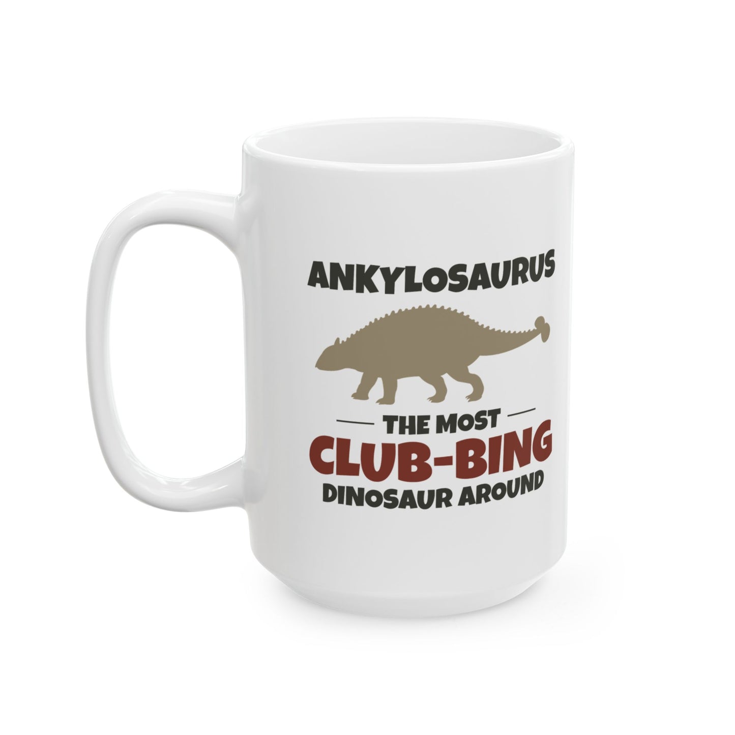 Dinosaur Fossil Mug Ankylosaurus Club Tail for Paleontology Enthusiasts