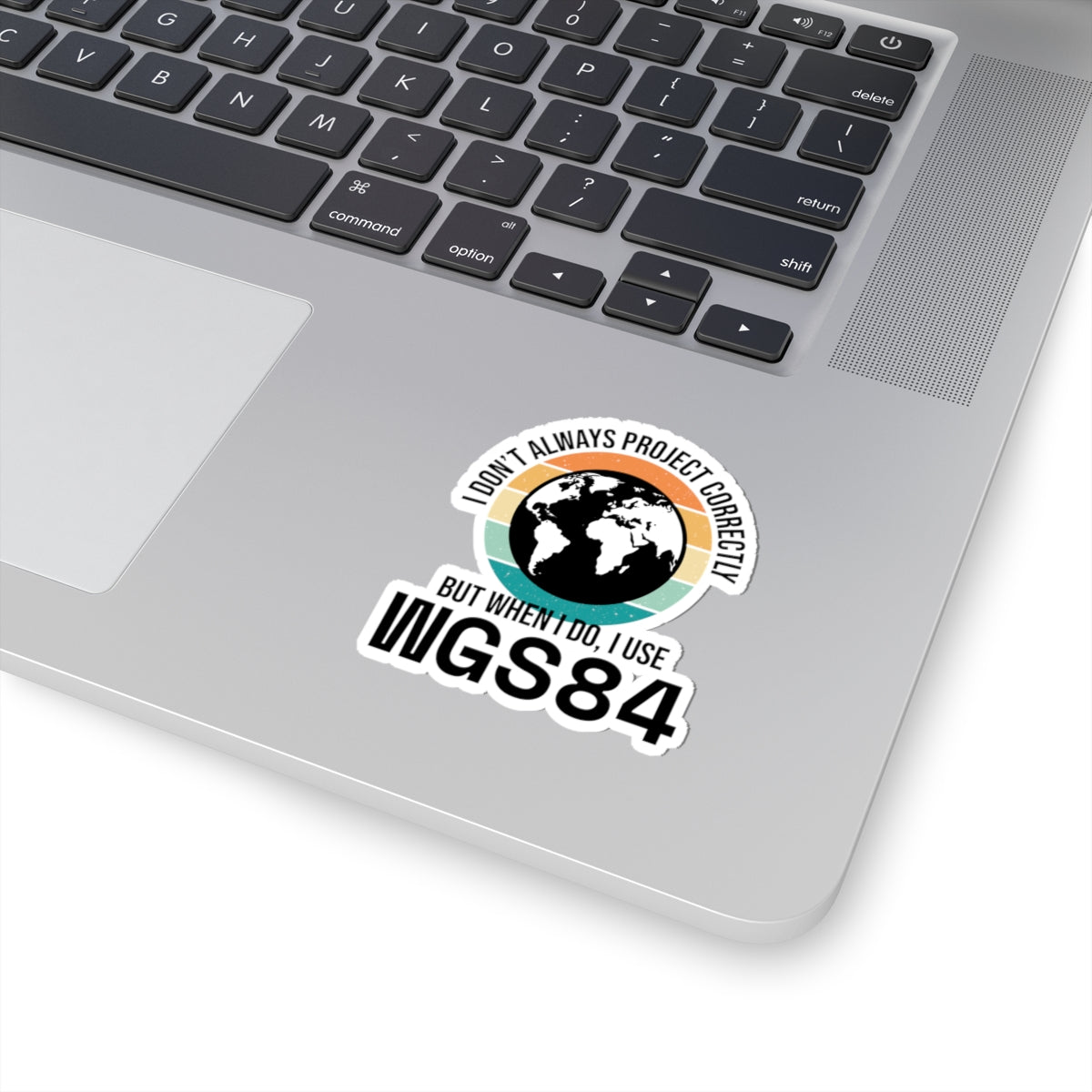 Precision Cartography Sticker - WGS84 Projection Vinyl Decal for GIS Analysts & Surveyors