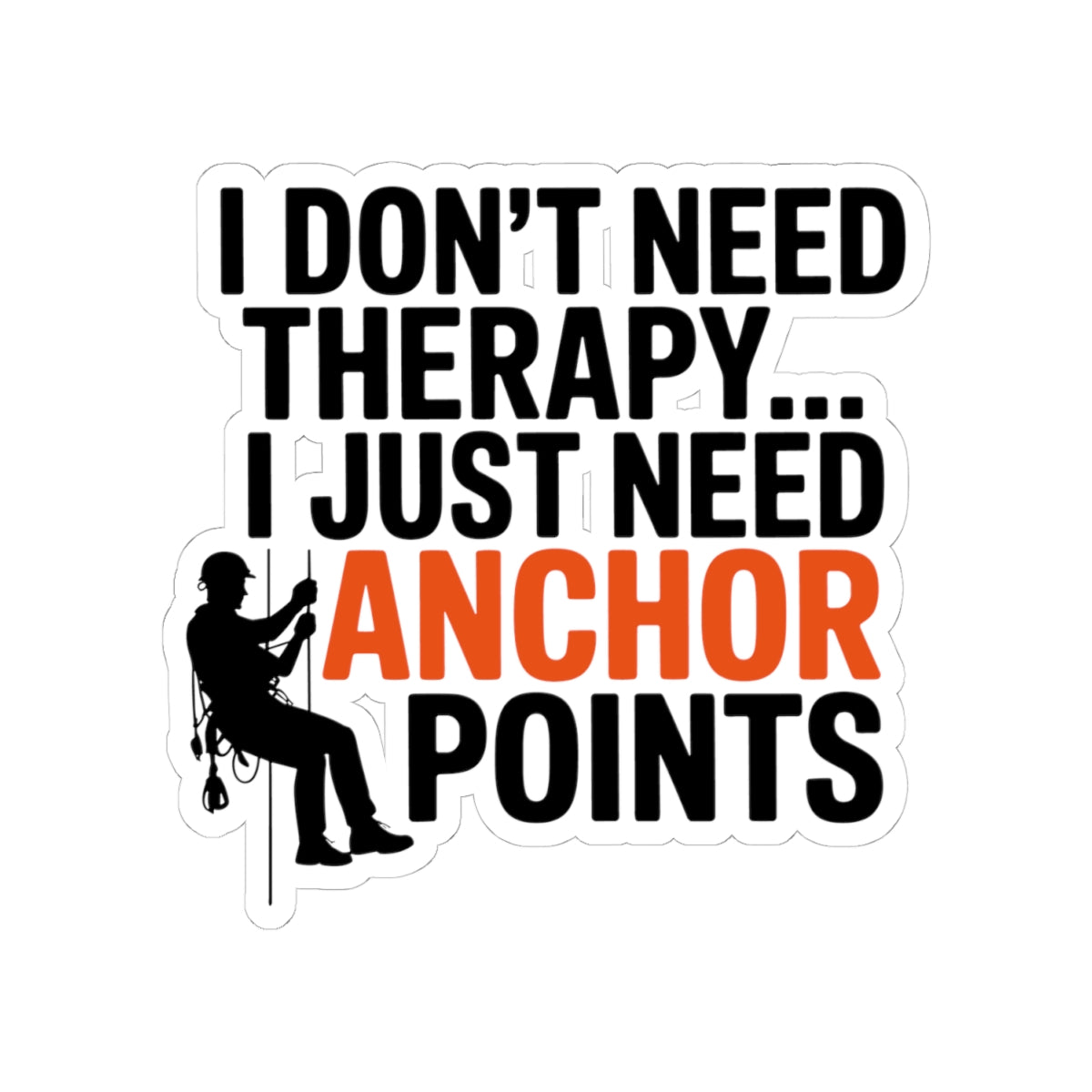 Rope Access Technician Sticker - Anchor Points Vinyl Decal for Climbers & Professionals