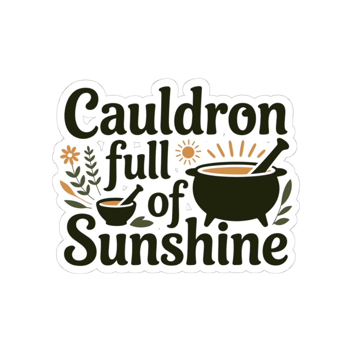 Herbalist Magic Sticker - Solar Infusions Vinyl Decal for Herbalists, Light Workers