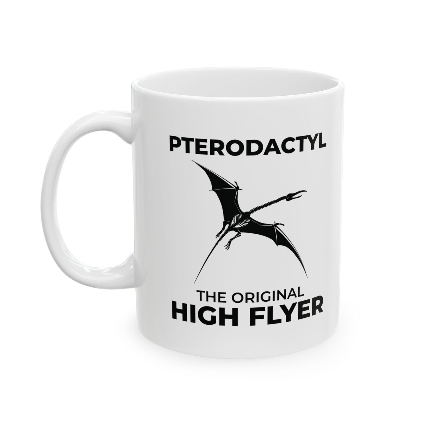 Dinosaur Fossil Mug Pterodactyl Skeleton for Flying Reptile Fans