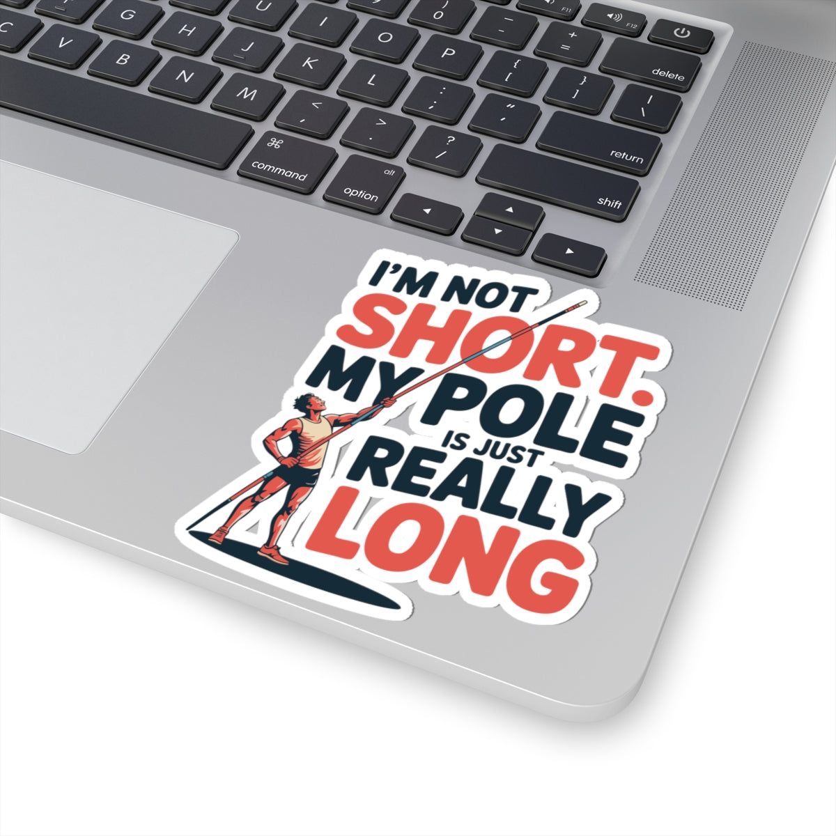 Pole Vault Sticker – Funny Long Pole Humor Sport Decal for Track & Field Athletes Teen Vaulters