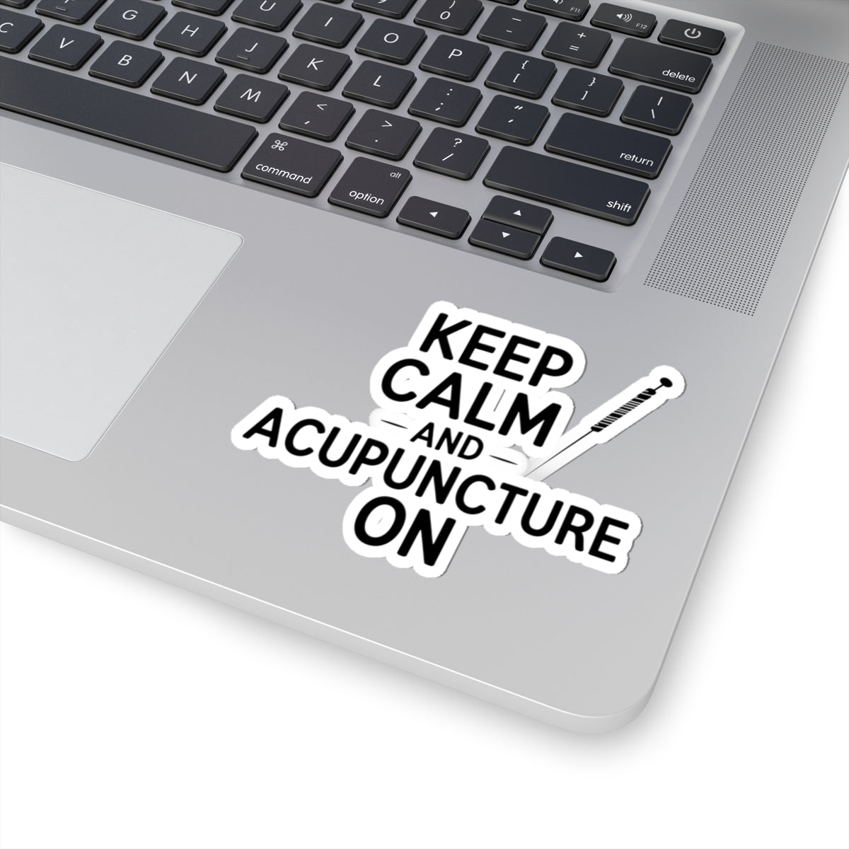 Calm Acupuncture Sticker - Keep Treating Vinyl Decal for Acupuncturists, TCM Practitioners