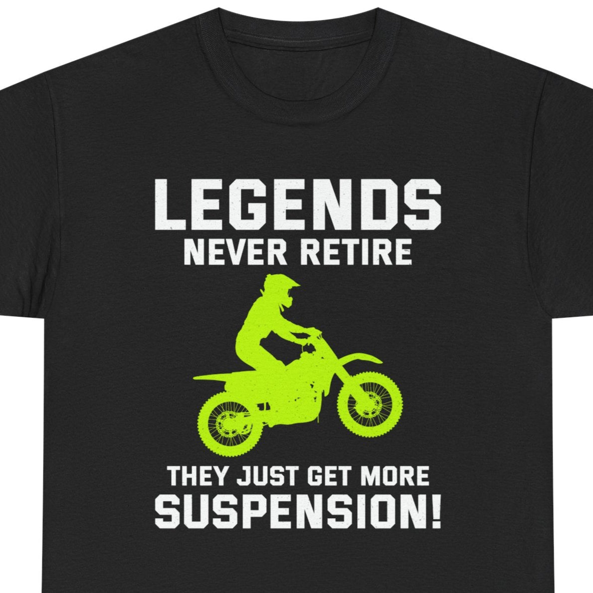 Dirt Bike Motocross Shirt - Legend Rider Tee for Veteran MX Competitors & Fans