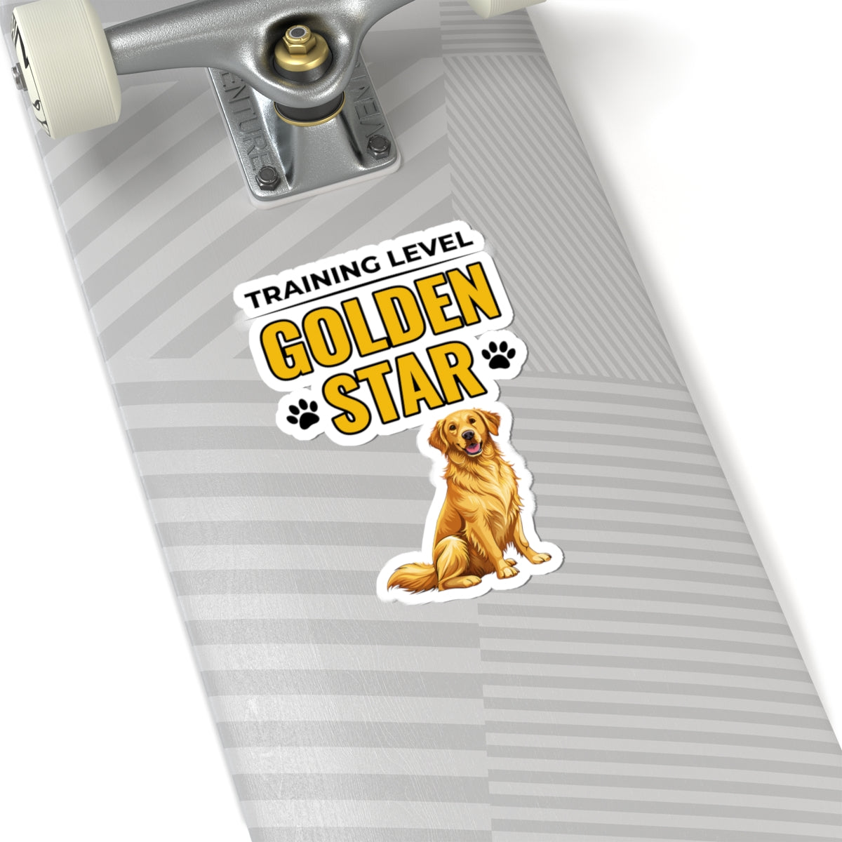 Golden Retriever Dog Training Golden Star Sticker - Canine Obedience Vinyl Decal for Pet Trainers Animal Behaviorists