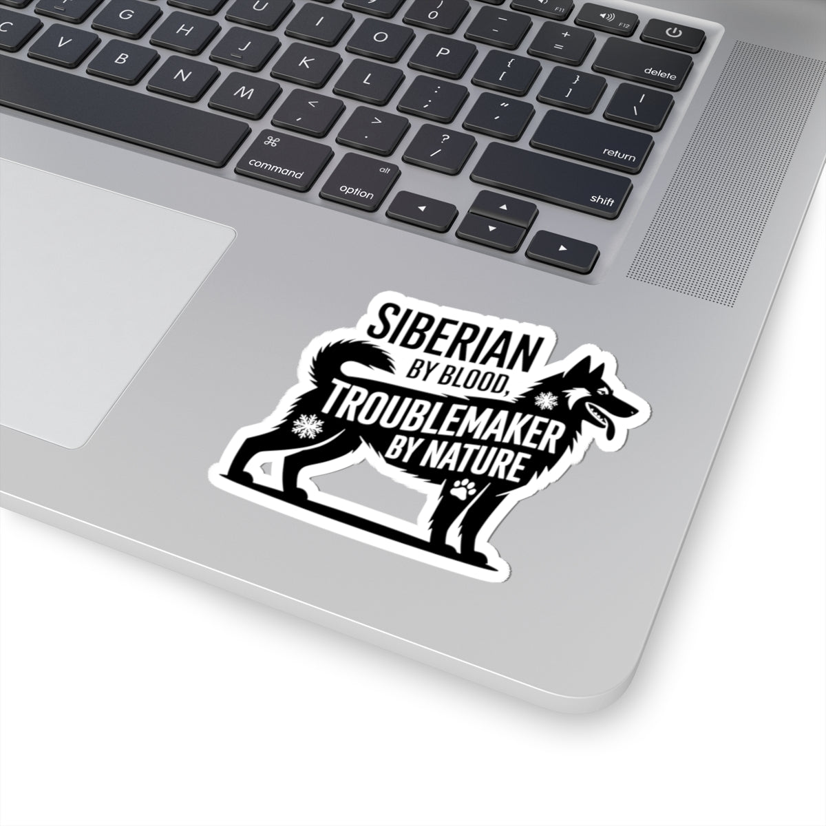Mischievous Husky Sticker - Siberian Trouble Vinyl Decal for Dog Lovers & Owners