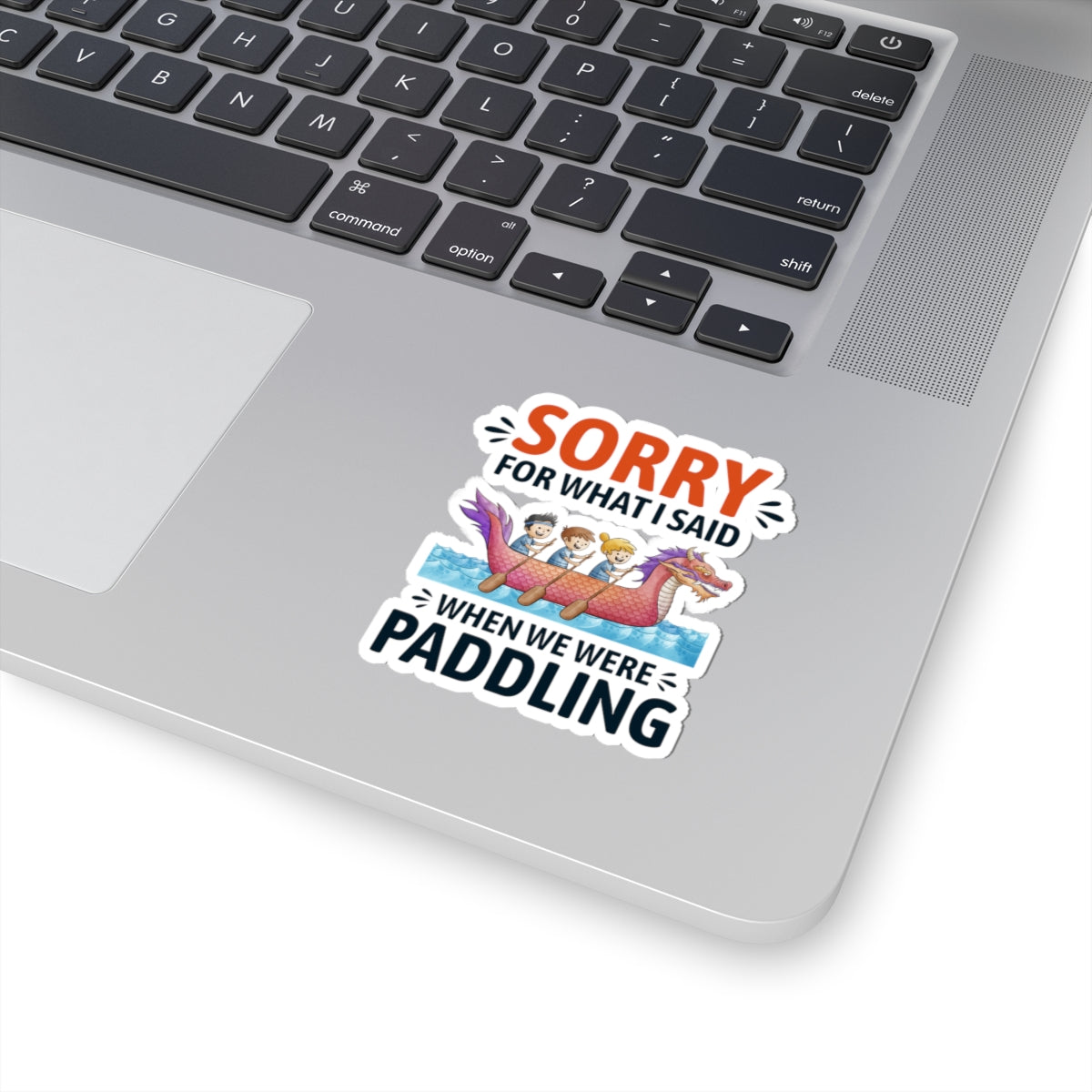 Funny Dragon Boat Sticker - Paddler Apology Vinyl Decal for Competitive Rowing Teams
