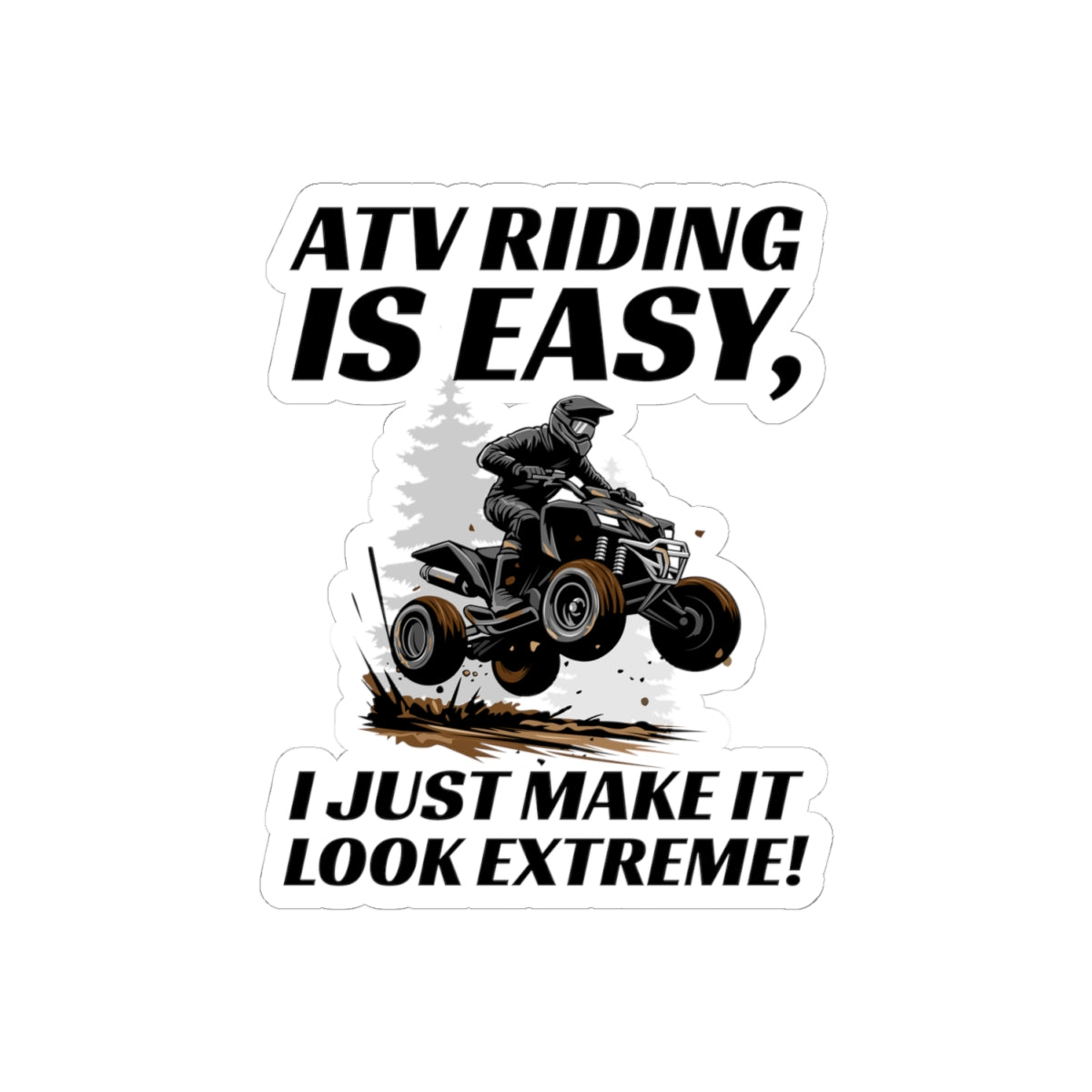 ATV Racing Sticker Vinyl – Off-Road Adventure Quad Bike Decal
