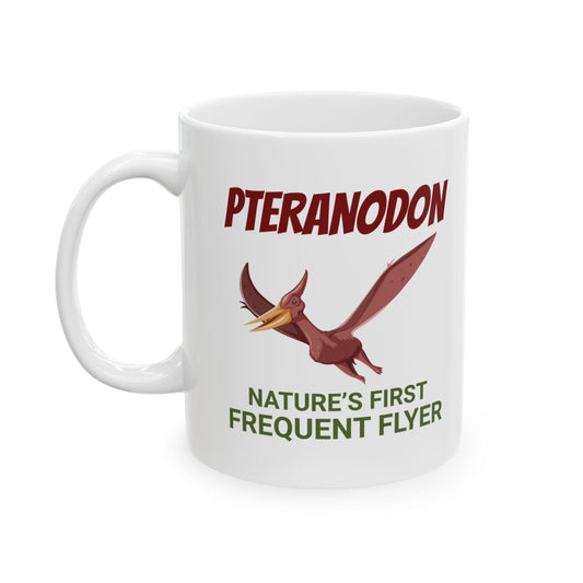 Dinosaur Fossil Mug Pteranodon Flying Reptile for Archaeology Enthusiasts