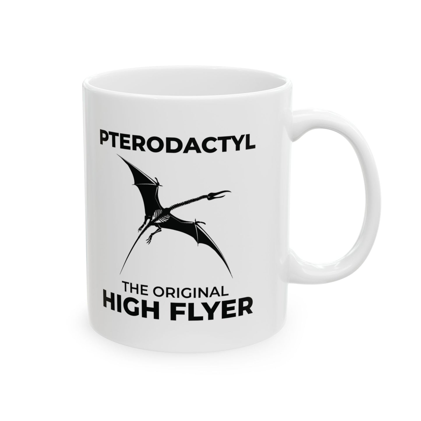 Dinosaur Fossil Mug Pterodactyl Skeleton for Flying Reptile Fans