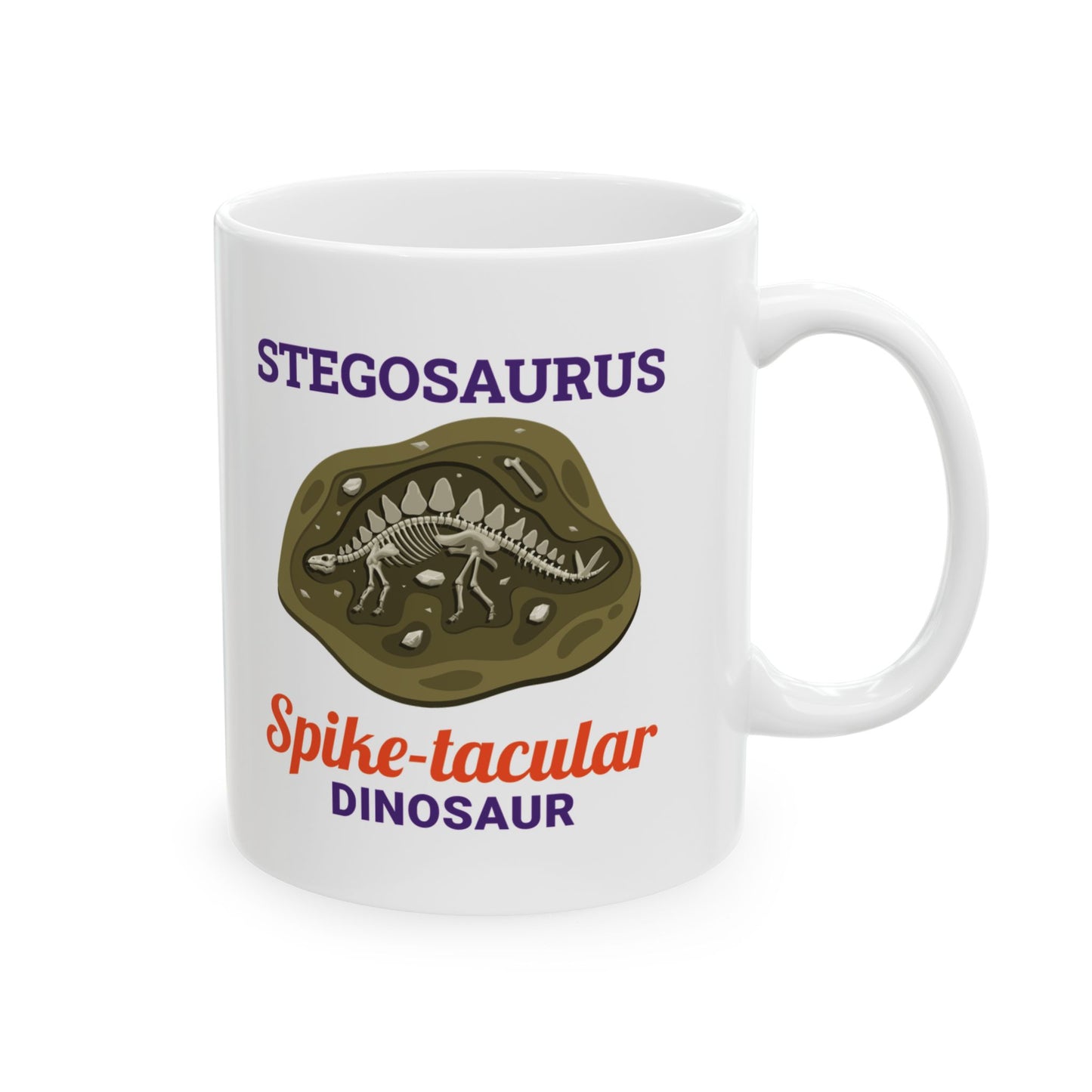 Stegosaurus Dinosaur Fossil Mug - Spike-tacular Design