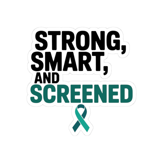 Cervical Cancer Awareness Sticker - Smart Wellness Vinyl Decal for Women, Survivors, and Health Advocates