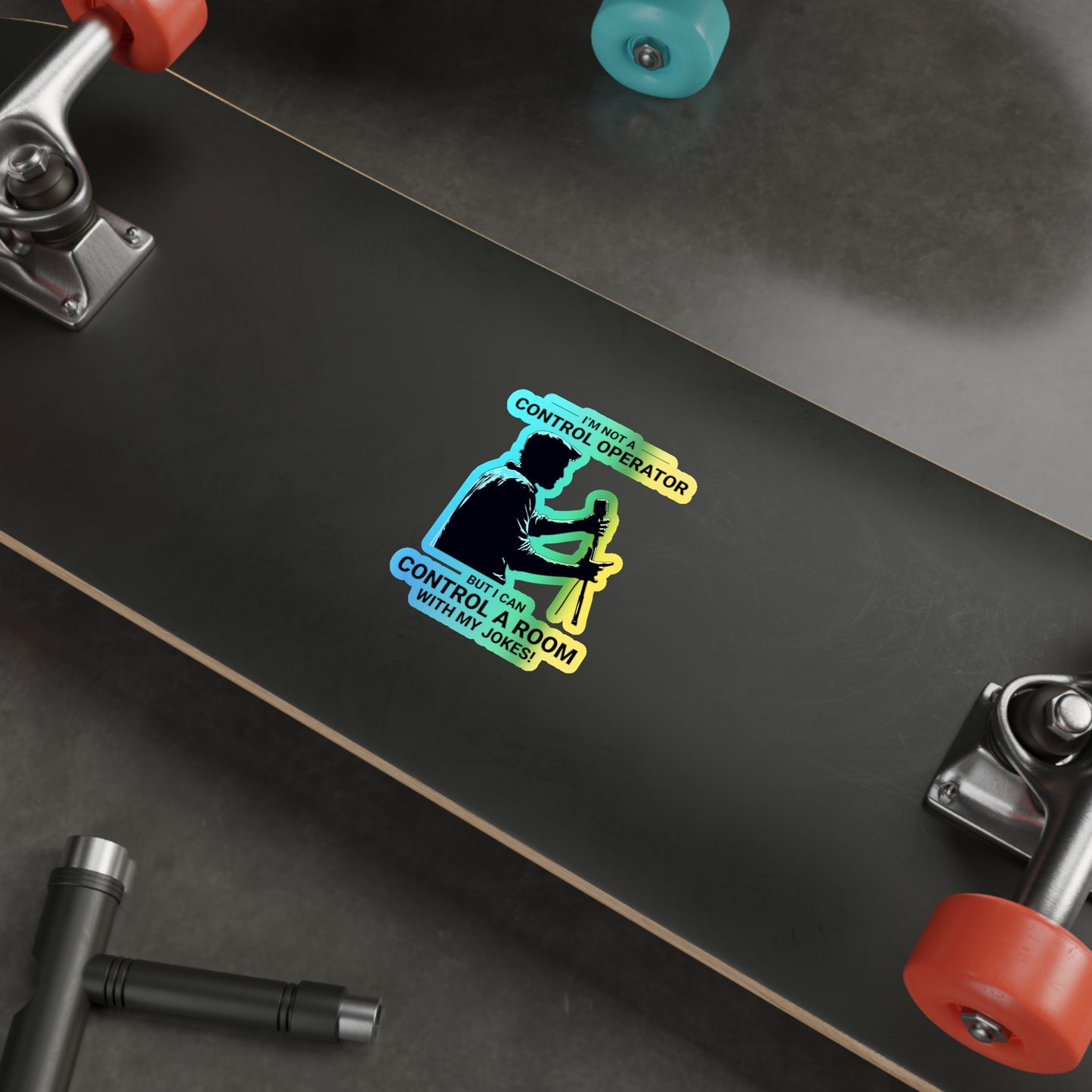 Amateur Ham Radio Operator Stickers Holographic Vinyl Decal - QSO Humor & Radio Comedian