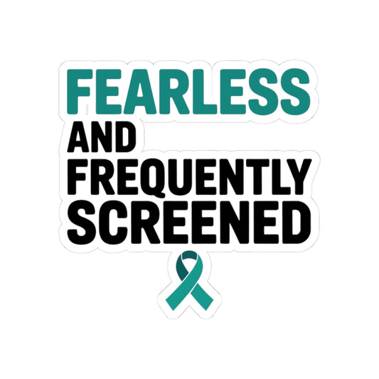 Empowered Health Sticker - Cervical Cancer Awareness Vinyl Decal for Women, Survivors, and Advocates