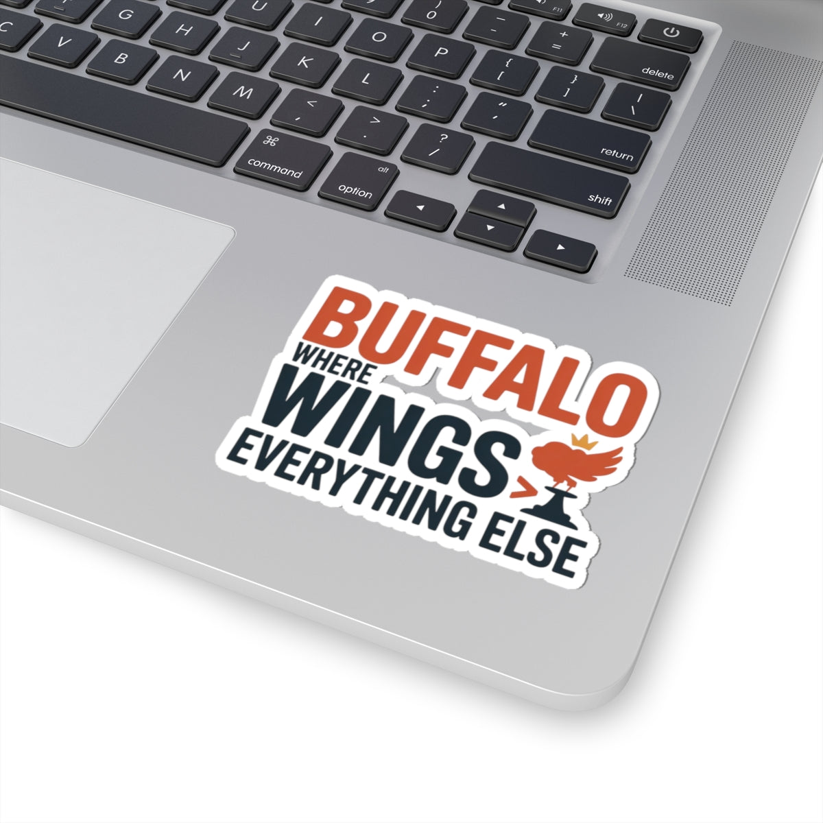 Buffalo Wing Sticker - Sauce-Covered Priorities Vinyl Decal for True New Yorkers
