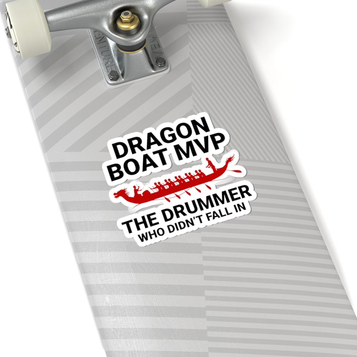 Playful Dragon Boat Crew Sticker - Drummer MVP Vinyl Decal for Rowing Teams and Fans