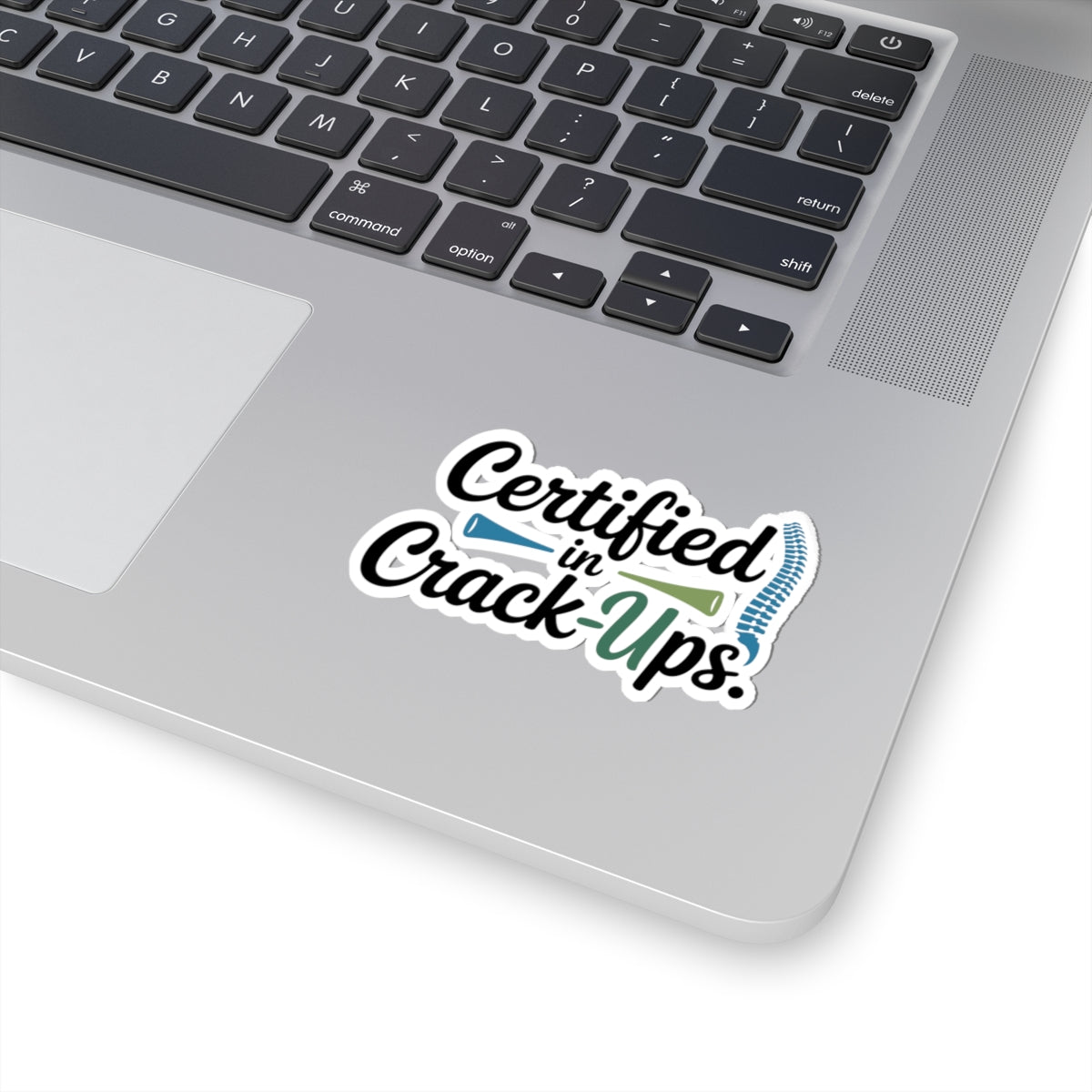 Certified Adjustment Sticker - Professional Crack-Ups Vinyl Decal for Chiropractors, Doctors of Chiropractic