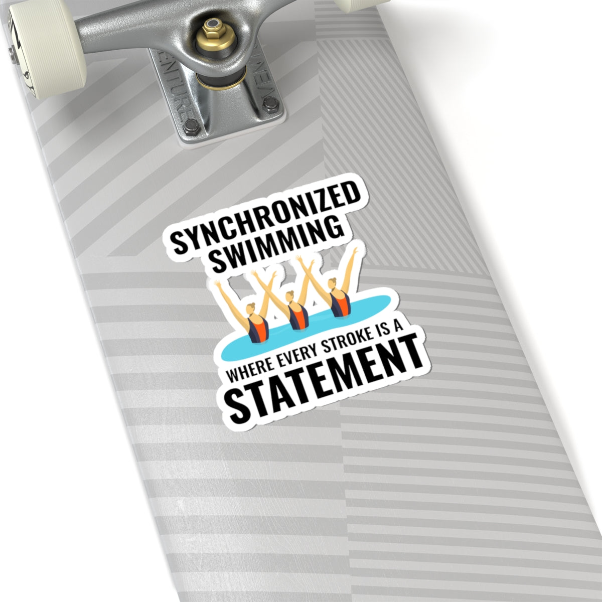 Artistic Synchronized Swimming Sticker - Powerful Strokes Vinyl Decal for Athletes & Coaches