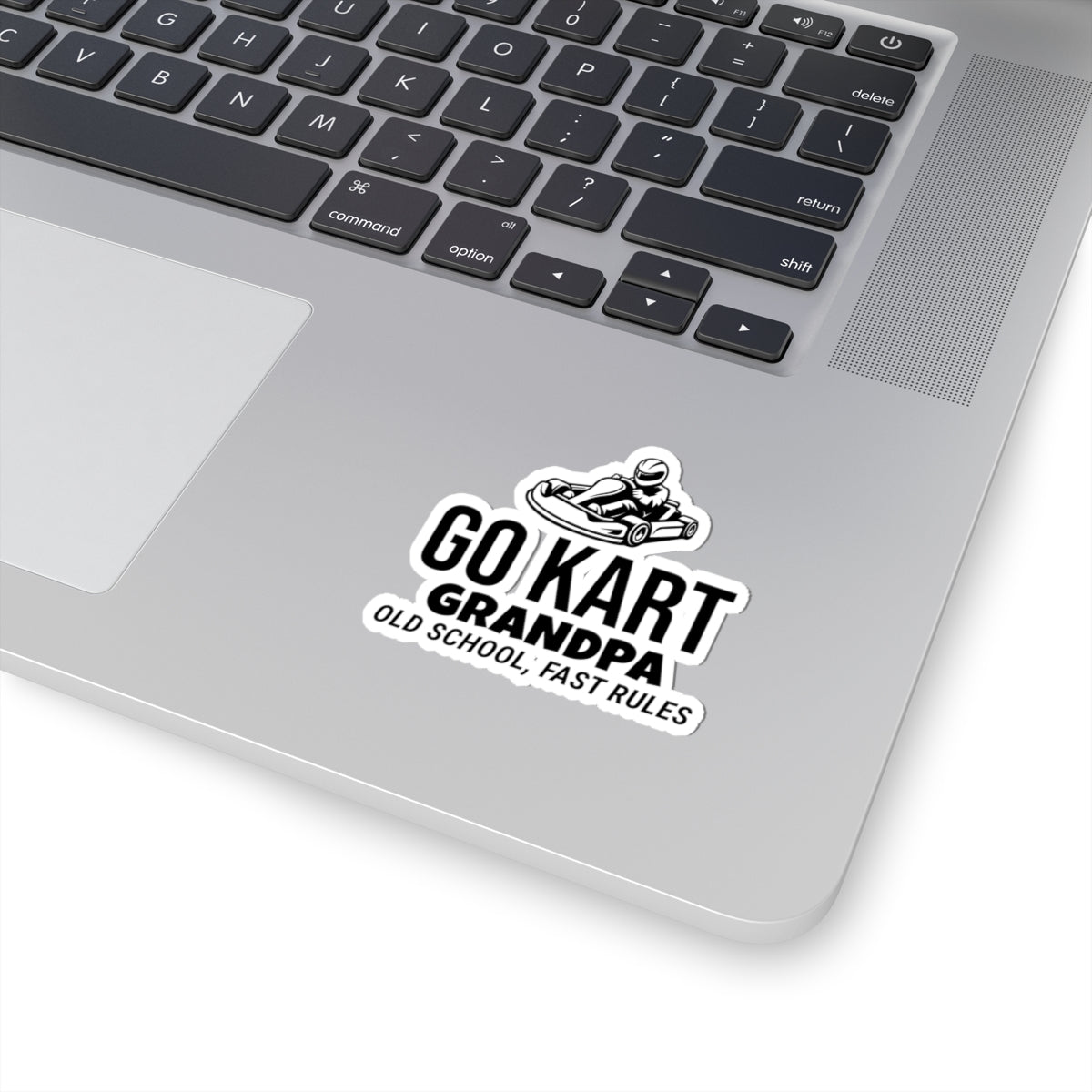 Go Kart Grandpa Sticker Vinyl - Old School Decal for Racing Fans