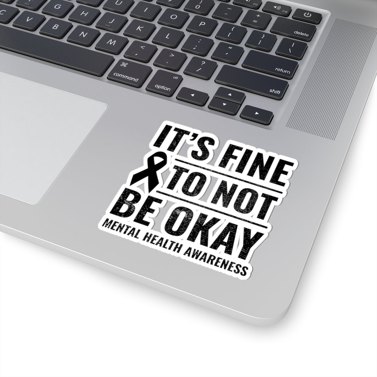 Empowering Mental Health Sticker - Support Ribbon Vinyl Decal for Advocates, Counselors, and Survivors