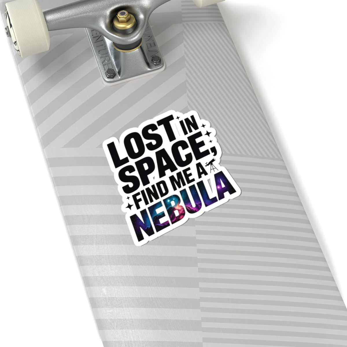 Lost in Space Sticker - Find Me in a Nebula Vinyl Decal for Cosmic Wanderers & Stargazers