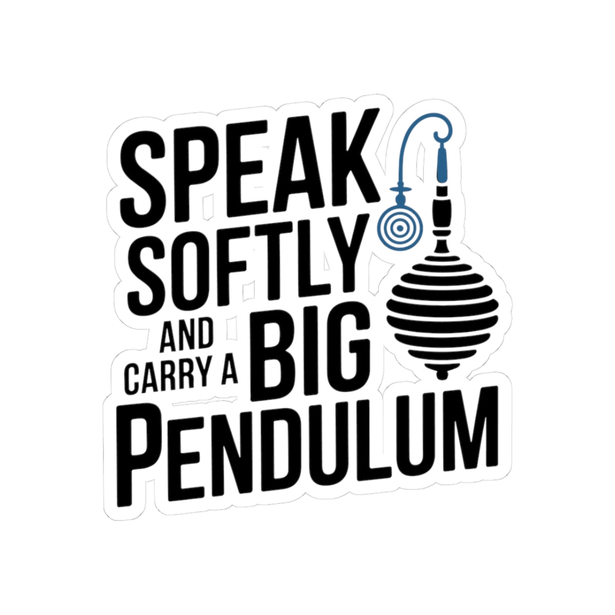 Hypnotist Power Sticker - Gentle Voice Strong Tools Vinyl Decal for Hypnotists, Pendulum Practitioners