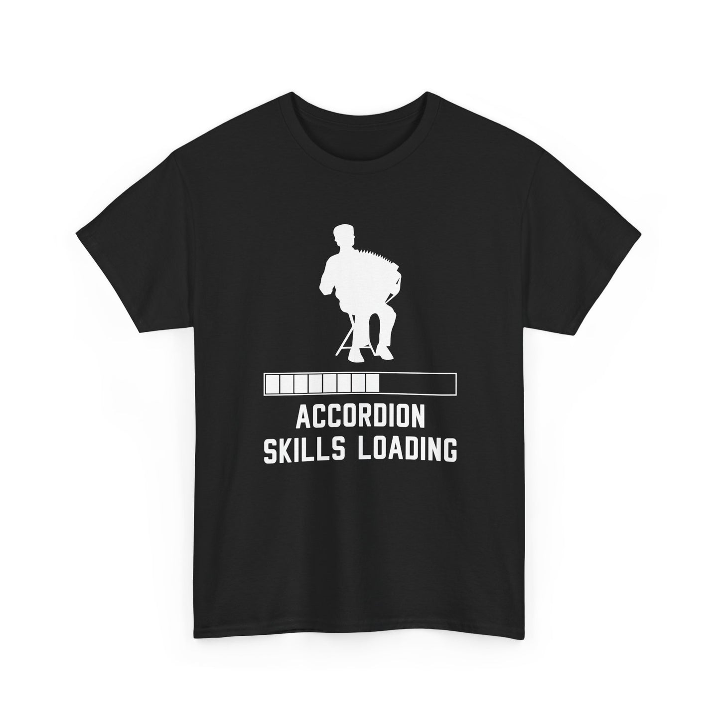 Accordion T-Shirt – Funny Skills Loading Graphic for Beginners Instrument Enthusiasts