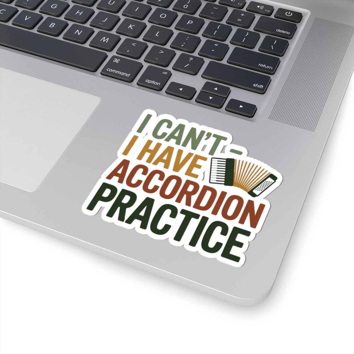 Accordion Sticker – Excuse Humor Decal for Squeezebox Players, Polka Band Members