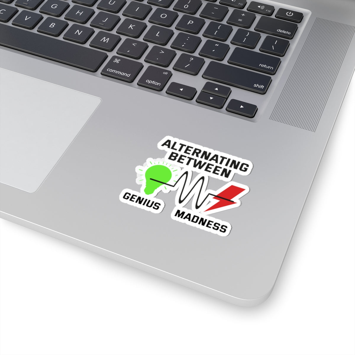 Electrician Genius Madness Sticker - Wiring Humor Vinyl Decal for Electrical Techs & Engineers