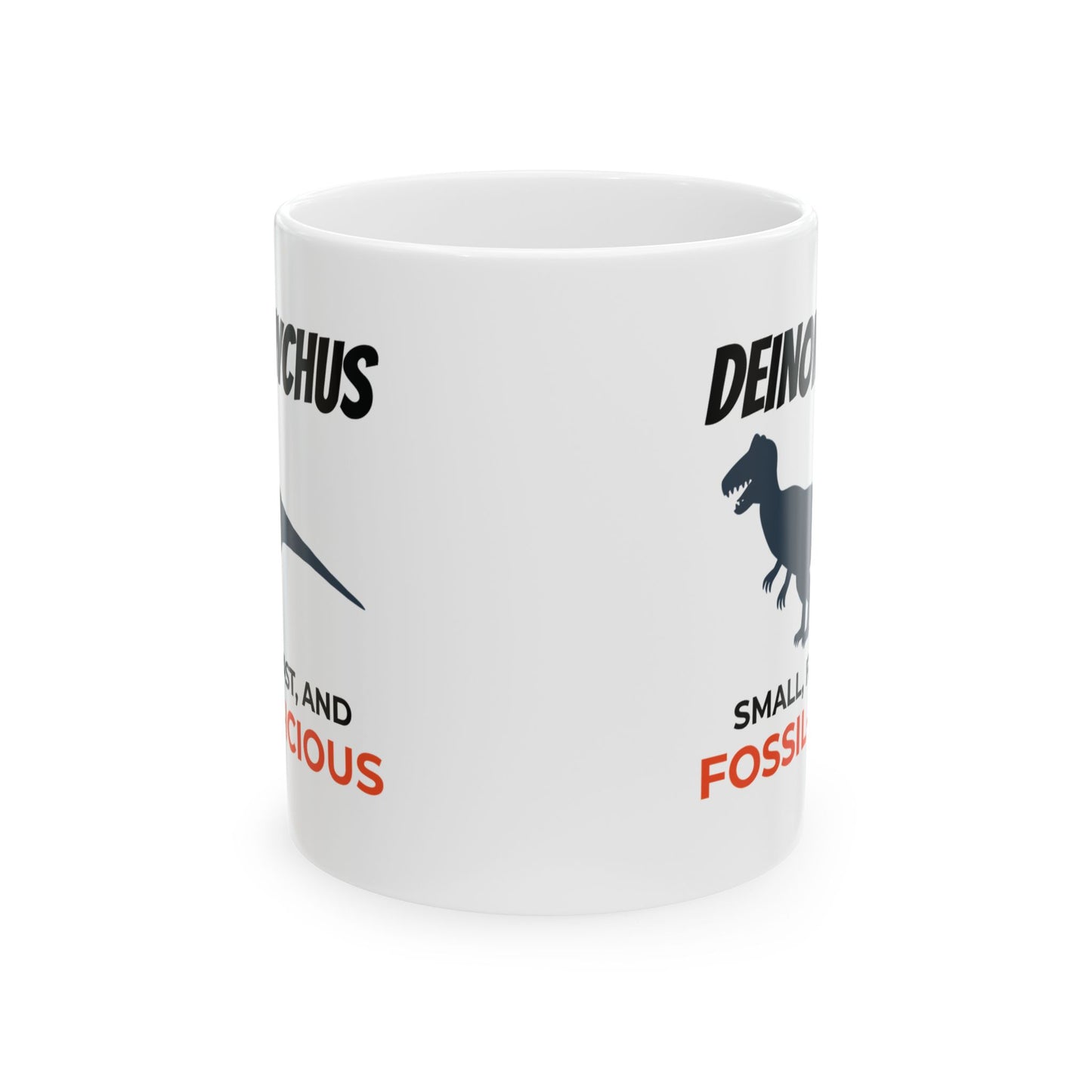 Dinosaur Fossil Mug - Deinonychus, Raptor - Paleontologist Gift