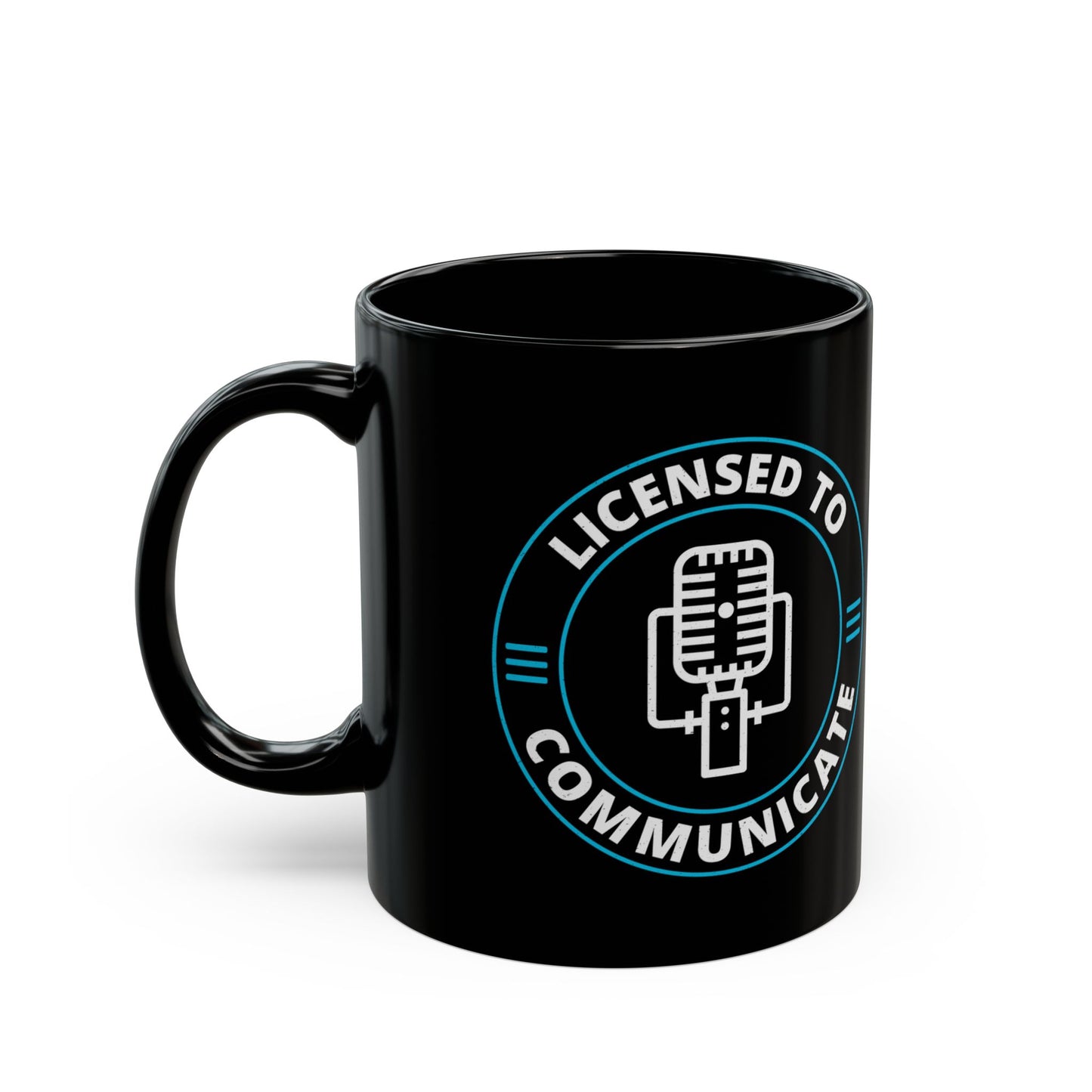 Amateur Ham Radio Operator Mug - Licensed to Communicate for Hams & Radio Enthusiasts 11 oz