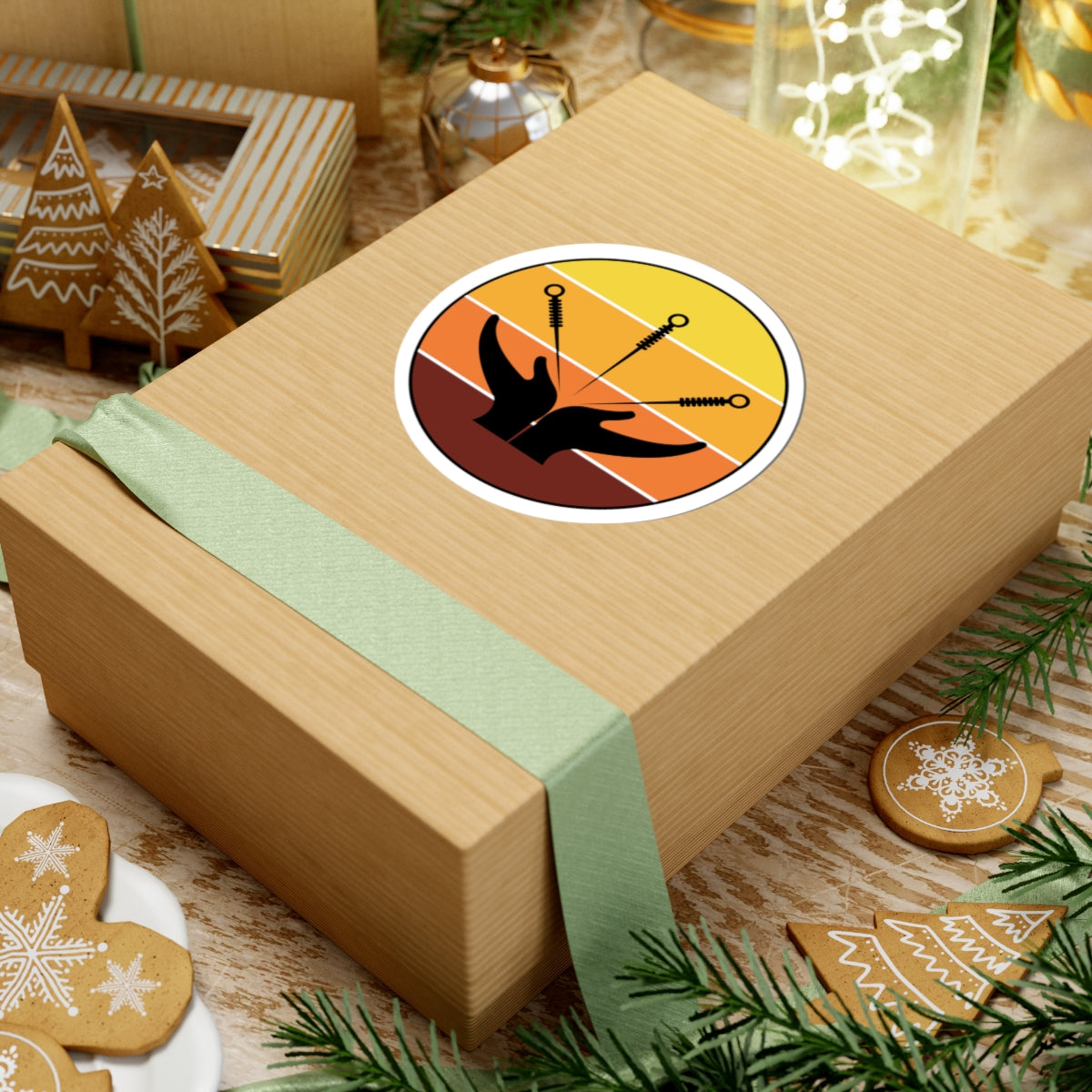 Acupuncture Symbol Sticker - Needle Therapy Vinyl Decal for Acupuncturists, TCM Practitioners