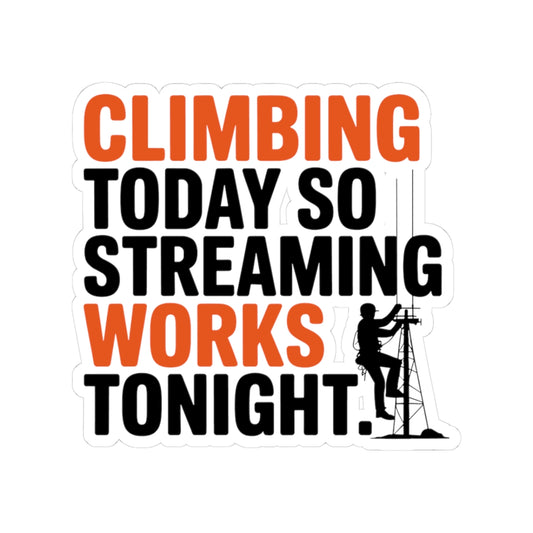 Rigging Technician Sticker - Tower Climber Vinyl Decal for Telecom Workers, Linemen, and Field Crews