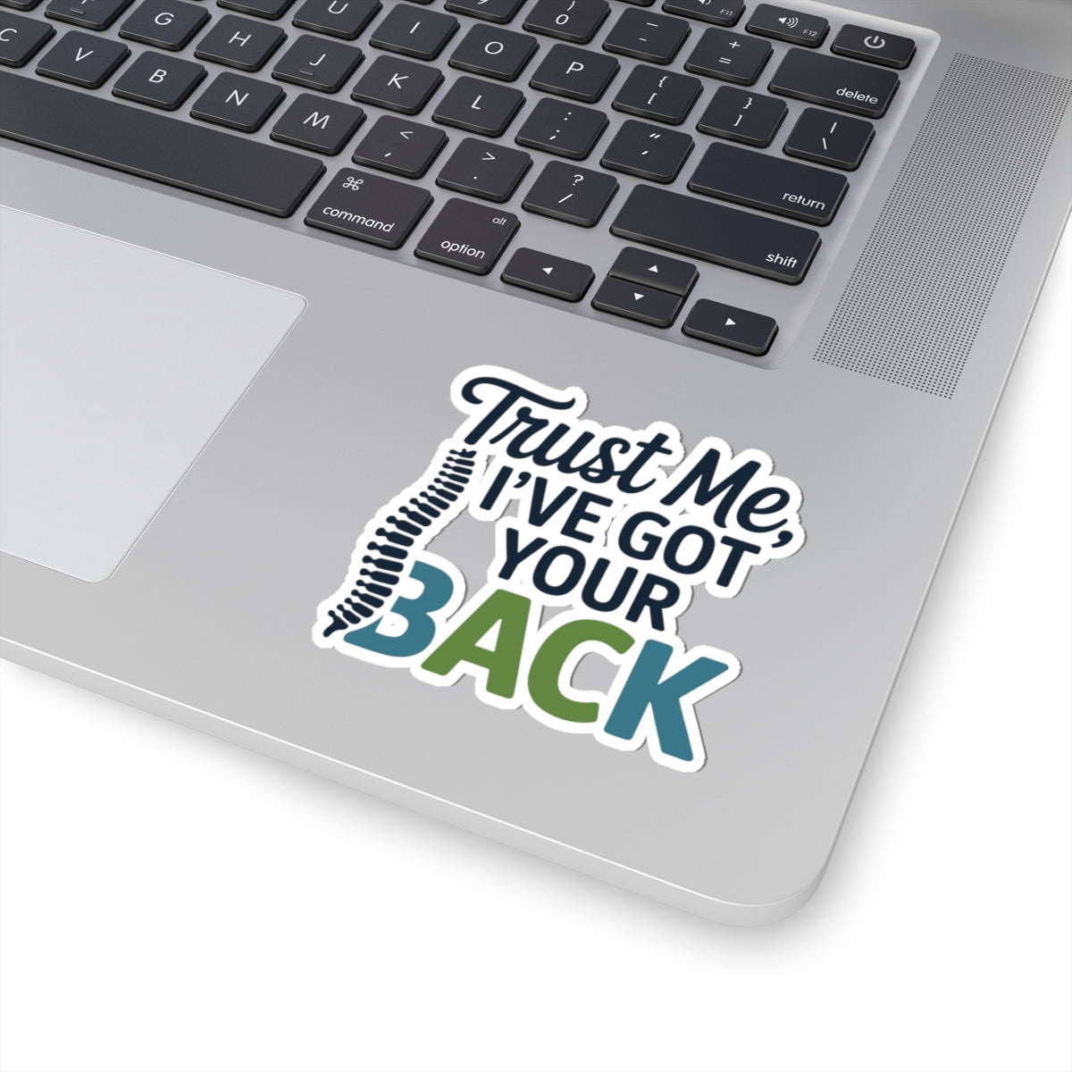 Chiropractor Back Support Sticker - Funny Chiropractor Vinyl Decal for Spine Care and Wellness