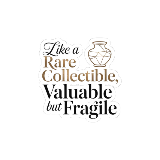 Funny 50th Birthday Sticker - Valuable Fragile Vinyl Decal for Turning 50 Adults Milestone Birthday Party Gift Humor