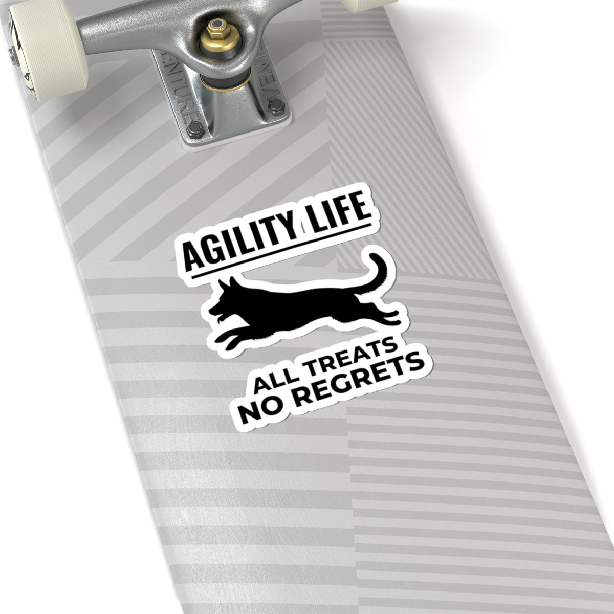 Agility Life Dog Sticker - Funny Pet Training Vinyl Decal for Dog Owners Trainers Competitors